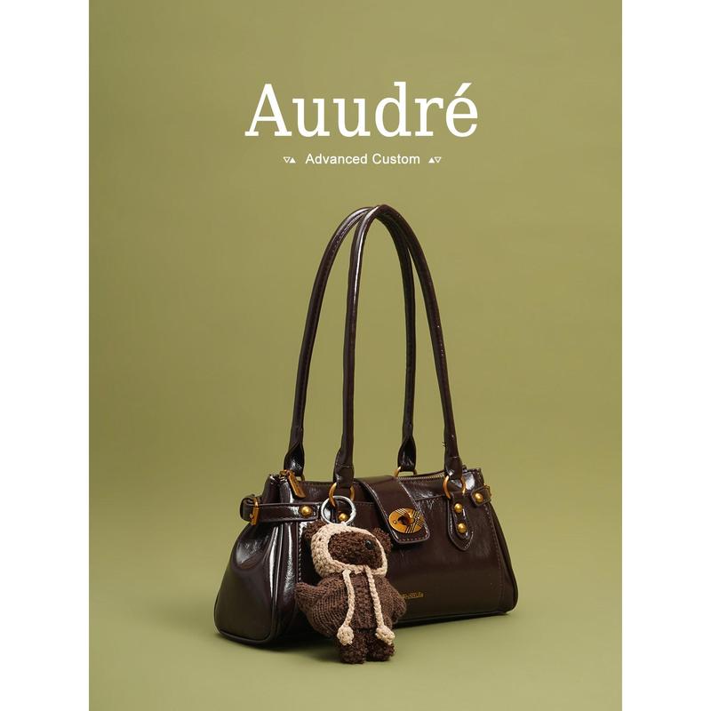 Túi Đeo Vai/Túi Kẹp Nách Auudre Original Custom Vintage Dung Tích Lớn, Túi Baguette Nữ Mẫu Mới Thu Đông 2026, Phong Cách Công Sở.