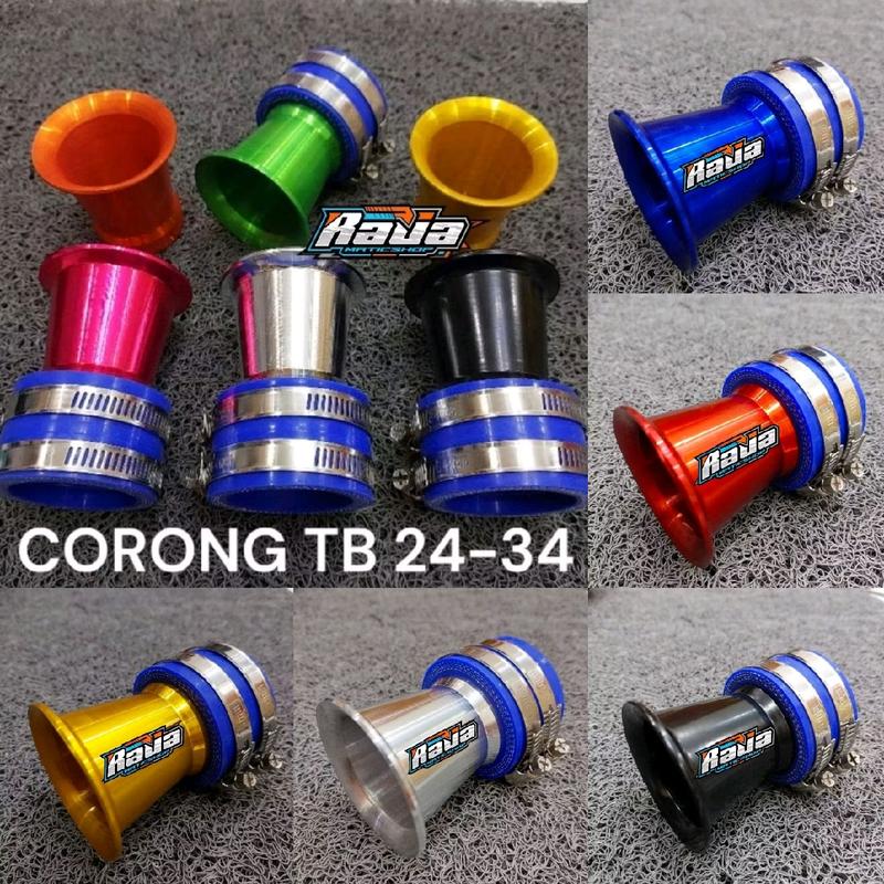 Velocity Throttle Body TB Standar Beat Vario 125 150 Scoopy Downdraft 24 26 28 30 32 34 Aksesoris Sepeda Motor Motorcycle 0