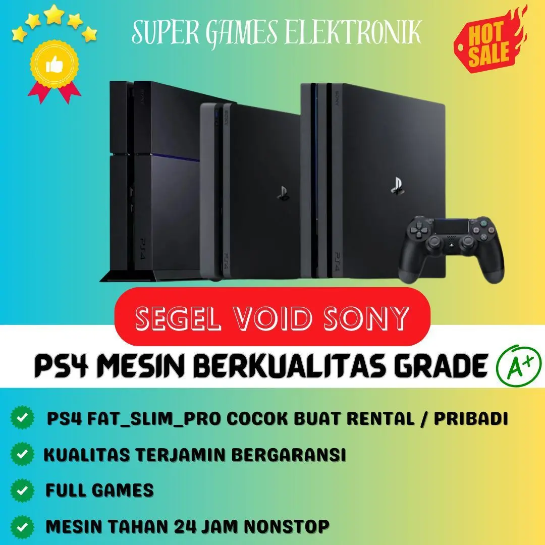 PS4 FAT/SLIM/PRO HEN FW 9.00/11.00 OFFLINE 1TB GAME PERMANEN TANPA BERLANGGANAN DAN 2STIK HARGA PROMO!!! PlayStation Games