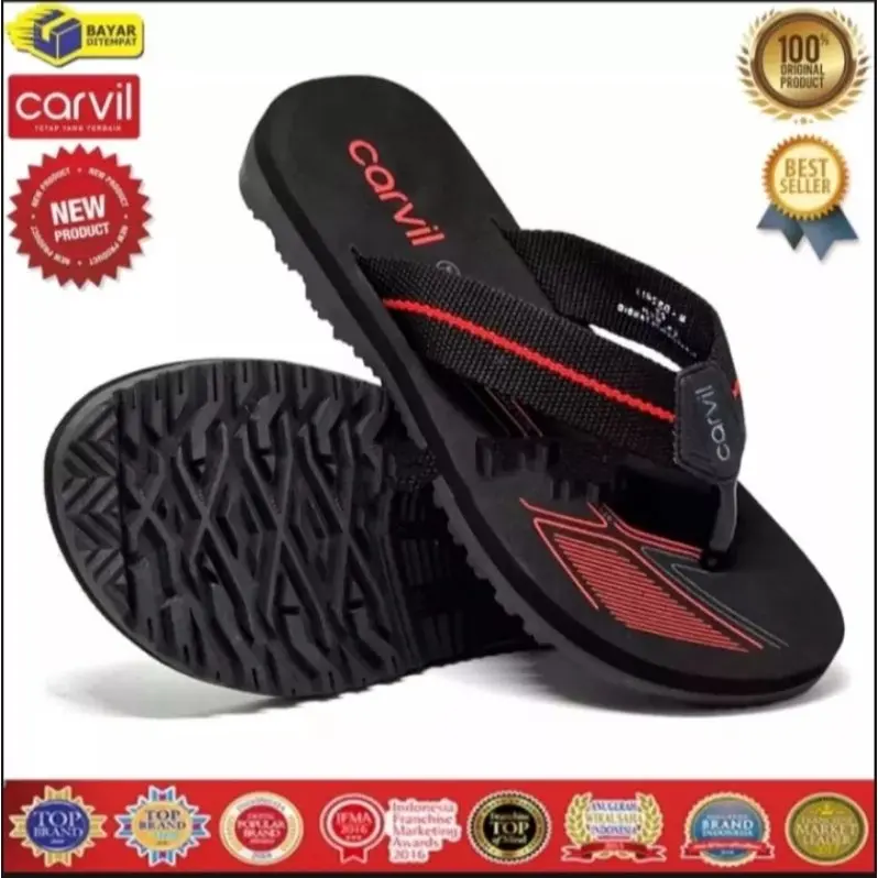 PROMO SENDAL CARVIL/SANDAL JEPIT CARVIL PRIA TERLARIS ORIGINAL 100% UK 31-43 BISA BAYAR DITEMPAT 4