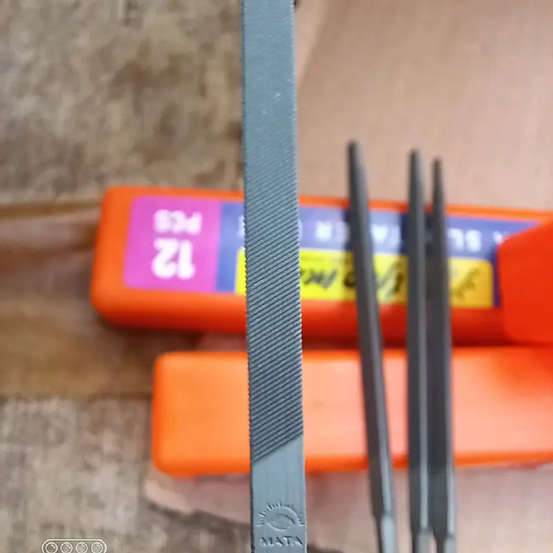 kikir gergaji kayu segitiga cap mata 4 3 5" Asli super slim / kikir segitiga 3 4 5" cap mata Asli 3
