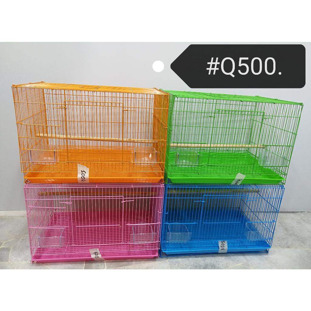 (1xPcs) Q500 Bird Sugar Glider Cage 48cm x 33cm x 32cm Sangkar Burung [Random Color]