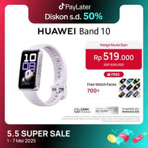 [Limited Offers] HUAWEI Band 10 Smartband | Sleek Aluminum Alloy Case | Pro-Level Sleep Analysis | Emotional Wellbeing Assistant | Smartwatch Aluminium Jam