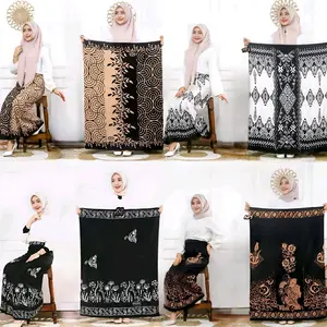 Sarung Batik Wanita Bahan Rayon Premium Sudah Di Jahit Sarung Wanita Santriwati Sarung Batik Pekalongan Motif Keren Nyaman di pakai Muslim