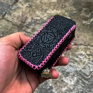 Sleeve Case Motif Aztec Hitam Trml T99 Benang Pink