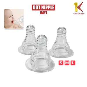 [COD] SK C1174 Dot Nipple Bpa Free Size S M L Botol Susu Bayi