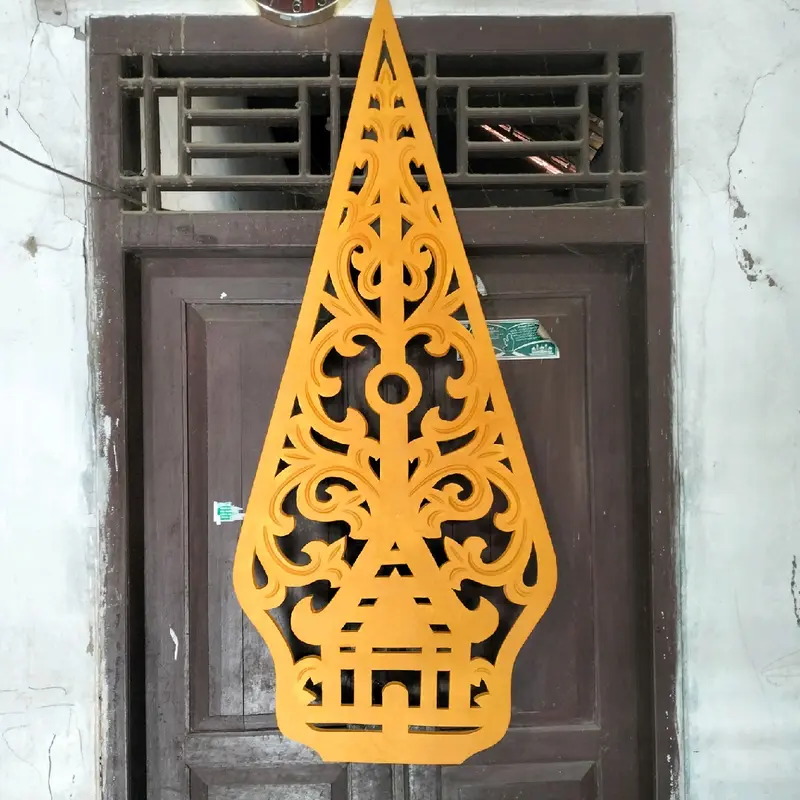 Gunungan Wayang Kelir Berkualitas Tinggi untuk Dekorasi Ruangan - Putih 2