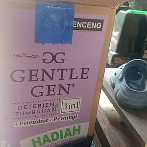 FX-1 Karton Isi 10 Renceng | Gentle Gen Deterjen Tumbuhan Twin Pack