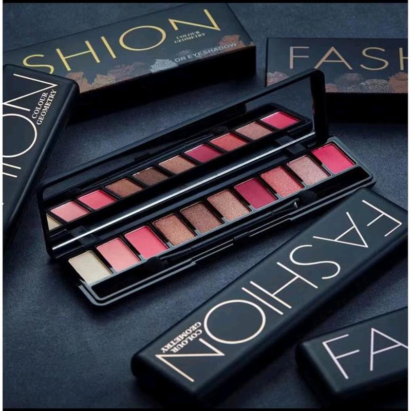 Colour Geometry LM Eyeshadow 12 Warna Long Lasting Waterproof Pallete Eyedhadow 0