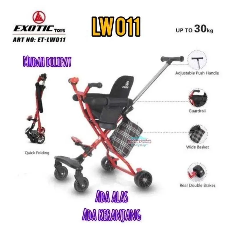SPACE BABY STROLLER EXOTIC MAGIC STROLLER PASIFIC LW 011 / LW 116 / LW 120 / LW 126 / LW 132 Kualitas Tinggi 5