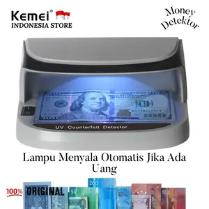 Money Detektor Alat Pendeteksi Uang Lampu Sinar UV LED AL 09 Ultra Violet Rechargeable Counterfeit 6 Watt UV AL-09