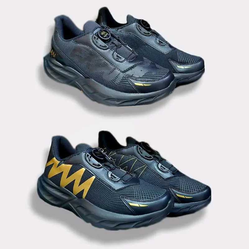 Sepatu exduma speedpro sepatu kets running - sepatu olahraga hitam motif unik 1