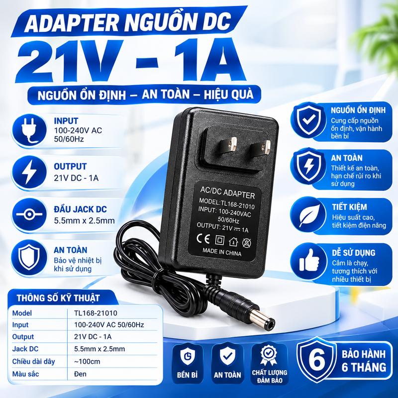 Dây Sạc 1A Chuyên Dụng Dành Cho PIN Máy Khoan, Pin Quạt Sắt
