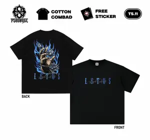 PSHTNYEL Kaos Psht Lotus Desain Lengan Pria Wanita Baju Distro Sh Terate Terbaru Cotton Combed