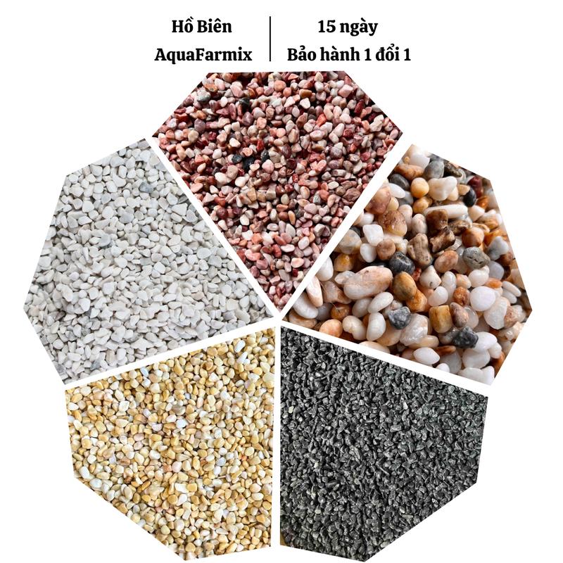 Sỏi đá tự nhiên các loại - dùng làm trang trí trải nền lót nền hồ cá chậu cây suối mini làm hòn non bộ