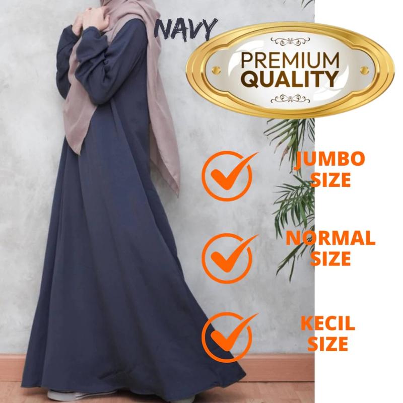 Malibary - Aluna Dress Gamis 2025 Pesta Mewah Wanita Bahan Lembut Remaja Dewasa Remaja Muslim Lebaran Kondangan Syari Maxi Simple 1