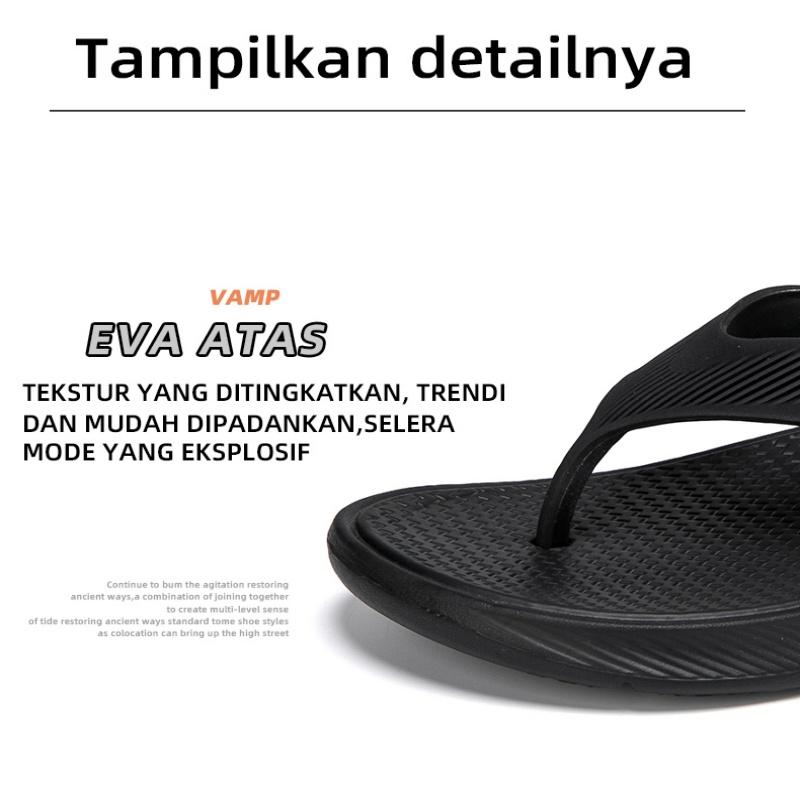 Product Introduction of IRSOE Sandal jepit modis terbaru untuk pria dan wanita, nyaman dan anti air anti slip sandal pria sepatu cowok keren sandal selop pria Sendal Karet 8