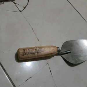 Sendok Semen Cetok Galur Asli Paku Keling 4 Ukuran 18cm Oval - Alat Konstruksi Baja Berkualitas - Bangunan