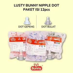 Bunny Lusty Bunny Nipple Dot Bulat & Gepeng Ukuran S M L XL 1 Pack Isi 12pcs Pilihan Ukuran S M L Xl