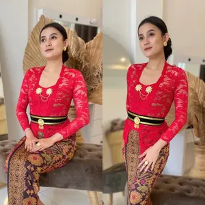 Kebaya Wanita Sofia Motif Premium Timbul// Atasan Tradisional Wanita Wisuda Moderen Baju Kondangan Dress Mewah Remaja