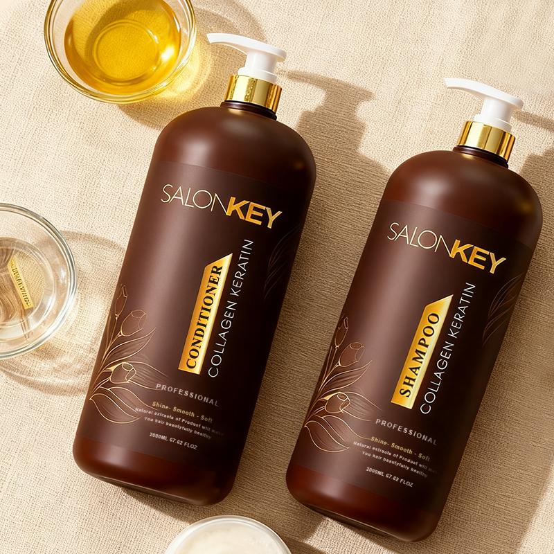  Dầu Gội Và Kem Xả Salonkey Dung Tích 2000ml Thích Hợp Cho Tiệm Làm Tóc Và Hộ Gia Đình Sửa Chữa Tóc Hư Tổn Không Gây Xoăn Cứng 