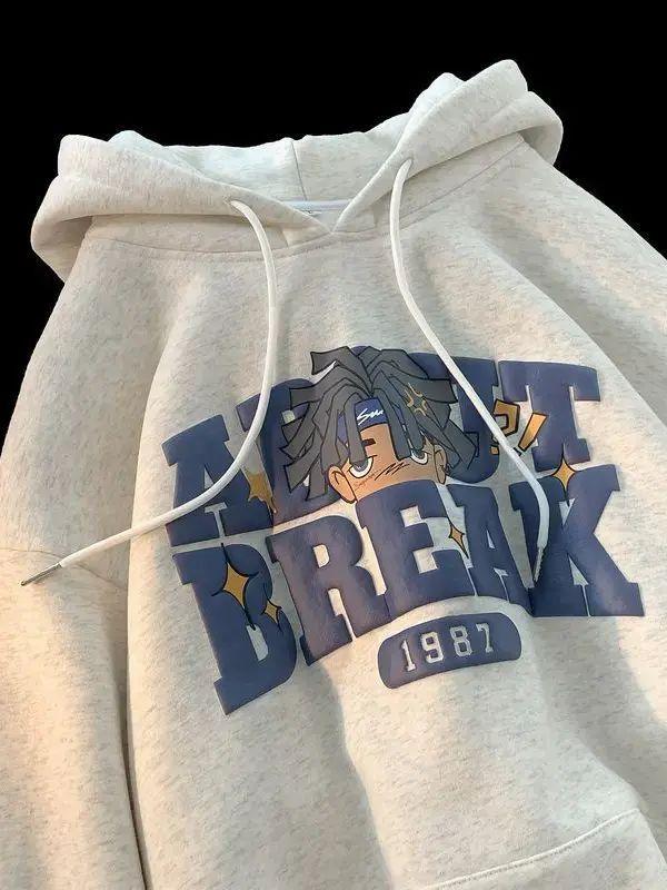 Product Introduction of S-6XL Hoodie Pria Wanita Bigsize Sweater Oversize  Korean Style Jumbo Harajuku Style Unisex Zipper Fleece Distro Tebal Crewneck jaket murah bomber vintage Logo Panjang Topi Keren Lembut Nyaman Varsity motor sporty premium 18