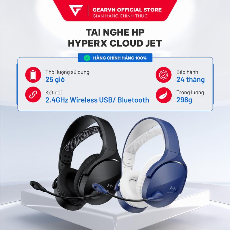 Tai nghe Không Dây HP HyperX Cloud JET Blue/ Black Bluetooth 5.3