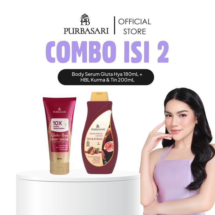 Promo [COMBO ISI 2] Purbasari Hand & Body Lotion + Purbasari Body Serum Glutathione - Glutathione +HBL Zaitun200ml - Kota Administrasi Jakarta Selatan - Purbasari Indonesia