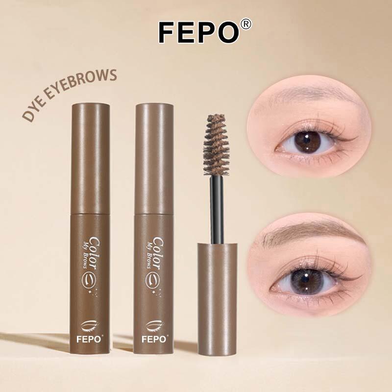  FEPO Gel Lông Mày Chống Thấm Nước Sáp Lông Mày Matte Tinted Dye 24 HR Lâu Dài Lông Mày Tự Nhiên Trang Điểm Đáng Yêu Mỹ Phẩm Bàn Chải 