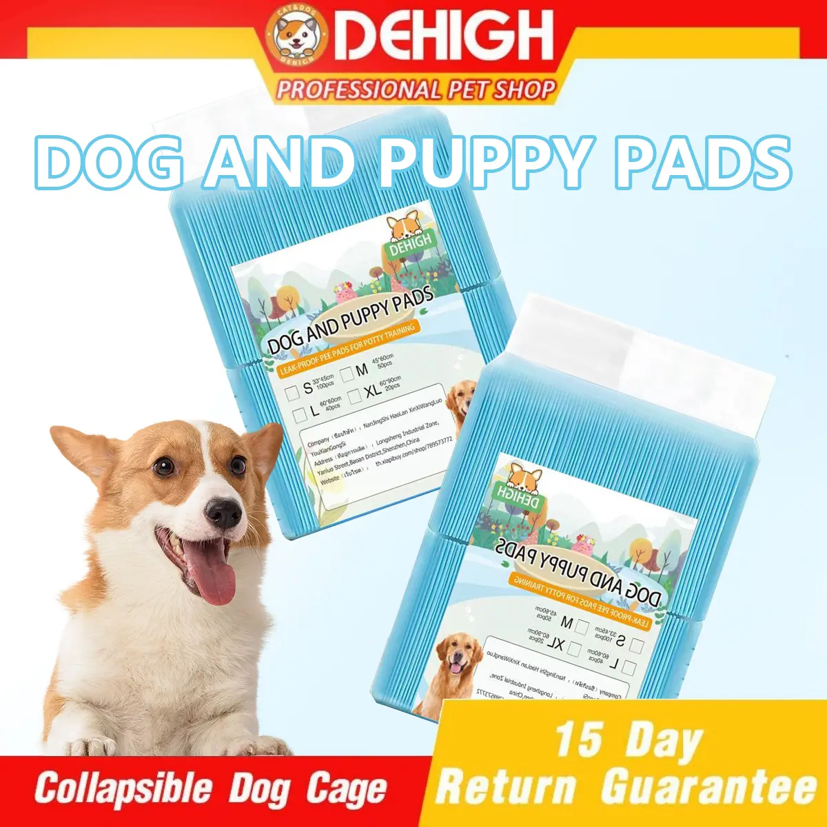 （Free shipping） Disposable Pet Mat, Pet Pee Mat, Training Pad for Cats and Dogs - 4 Sizes Available