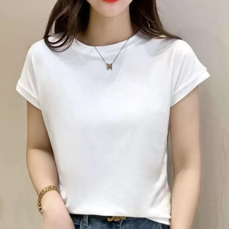 Product Introduction of T-shirt New Summer Ice Silk Loose and Simple T-shirt 2