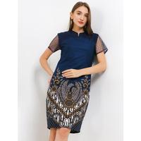 Gambar Rianty Batik Premium Wanita Dress Furing Navy Declara Dexler - M dari Rianty Batik Official Shop_NEW Kab. Sleman 1 Tokopedia