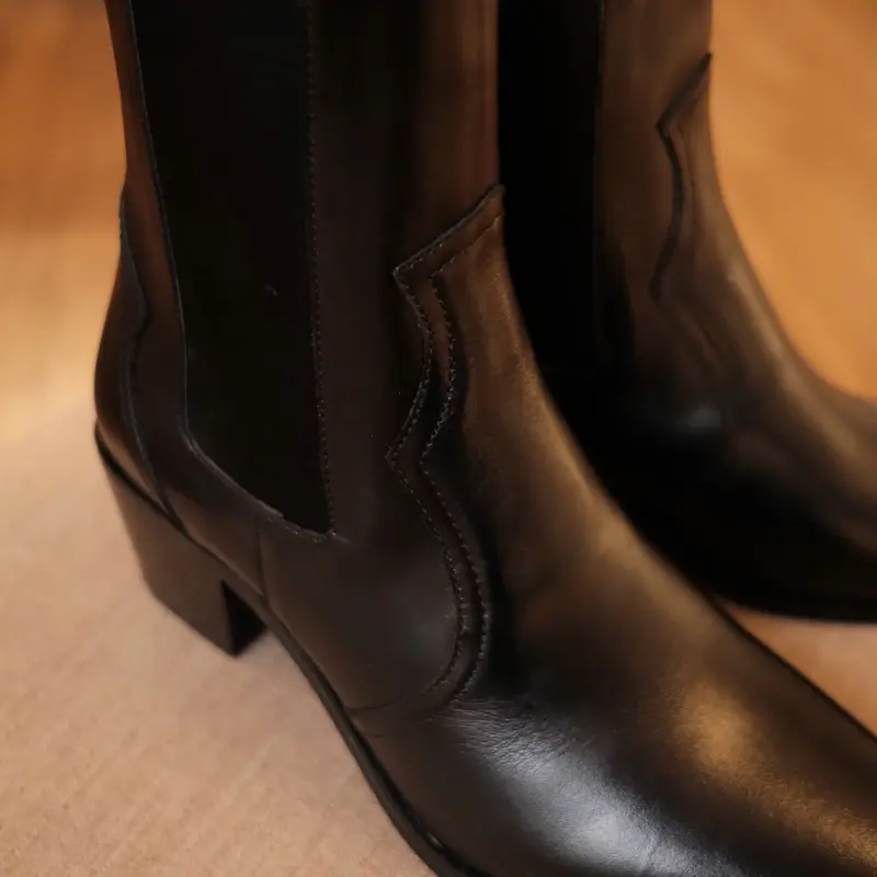 Deal Xả Western 7cm Da Bò Đế Gỗ Bảo hành 2 năm lẻ size 6