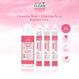 [BBD] Secret Clean Propolis Feminine Wash & Spray Care Package 2/3/4 Pcs -Sabun Miss V anti bau, keputihan, gatal - Sabun wangi miss v tanpa alkohol - Sabun area intim - Sabun keset miss v