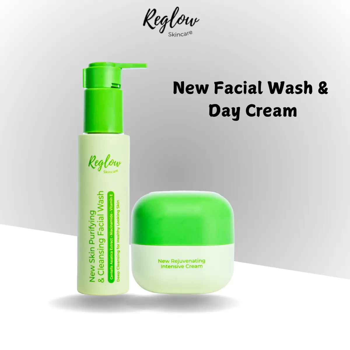 Reglow Paket Facial Wash dan Day Cream Perawatan Kulit Wajah Skincare