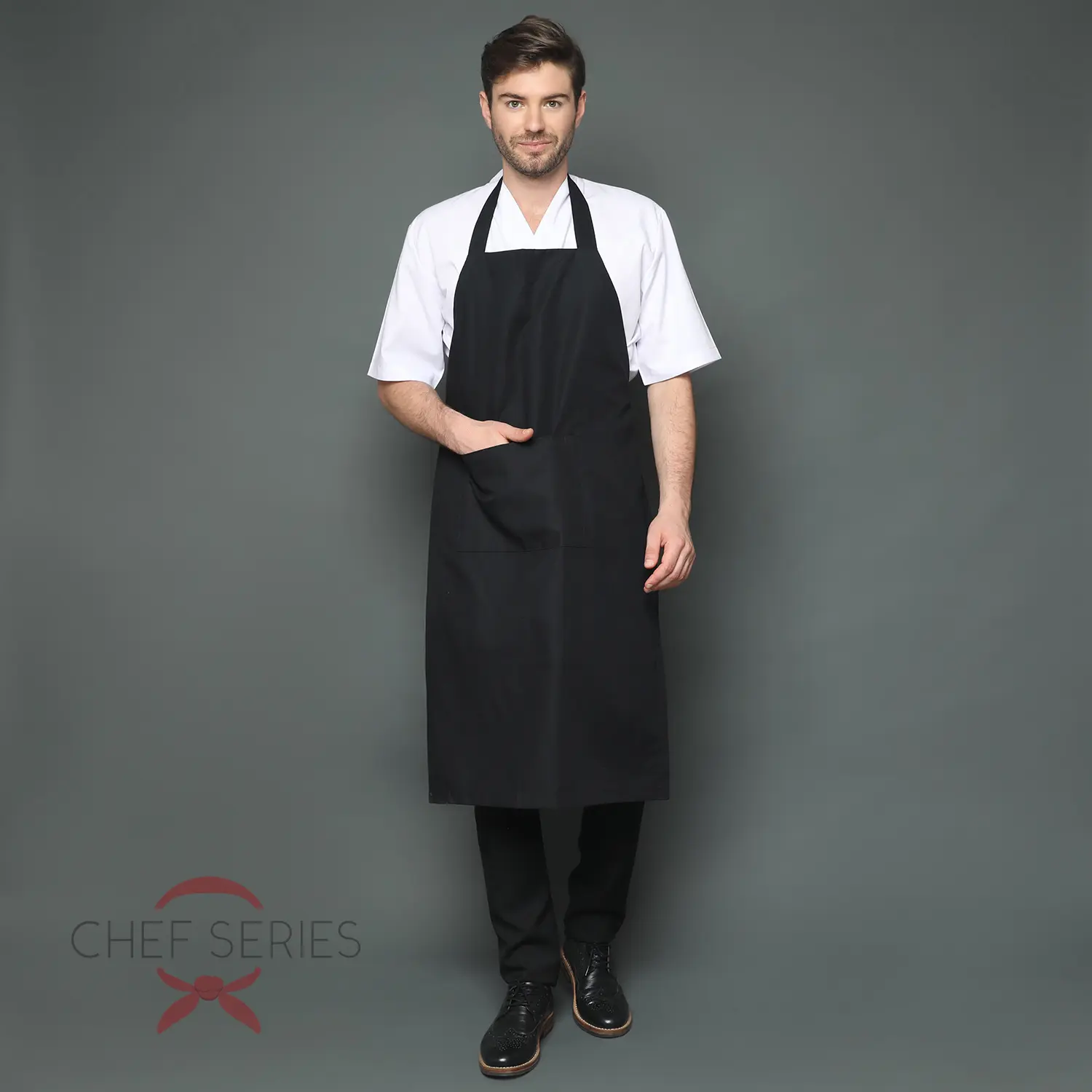 Basic Series Full Long Apron Plus - Black