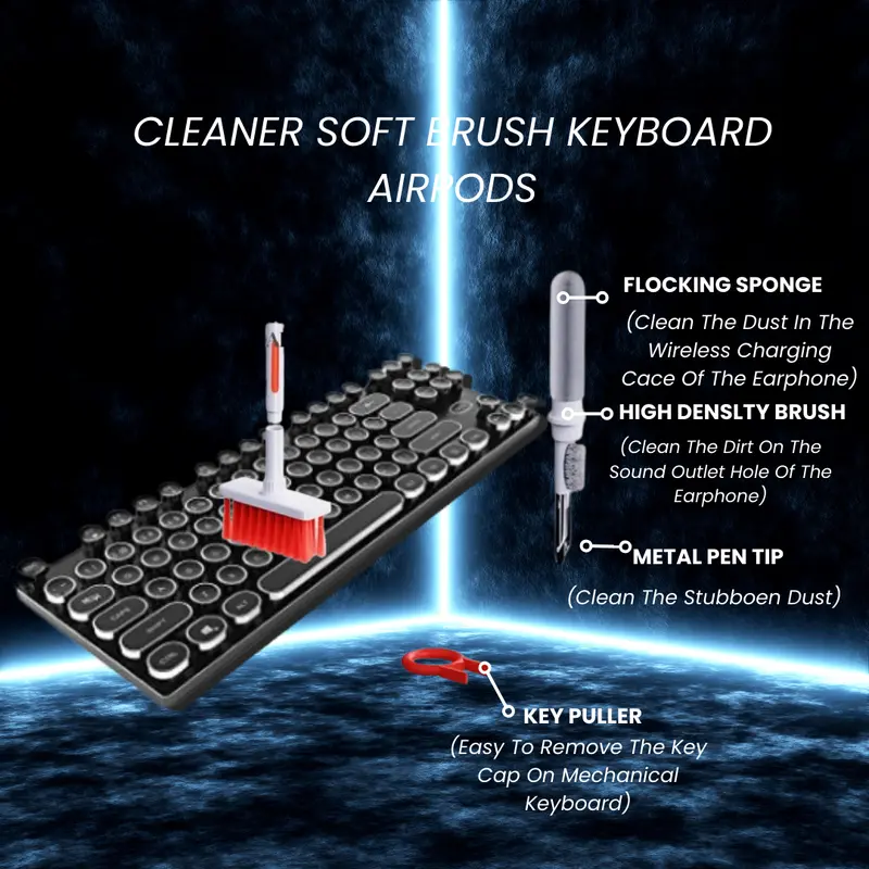 Cleaning Brush Tool Kit Alat Pembersih Multifungsi 5in1 Cleaner 4