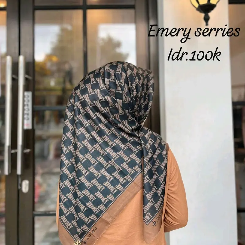 Jilbab Limited Edition Emery Series Journey Scarves - Kerudung, Square, Voal Segi Empat, Muslim, Syari, Wanita 7
