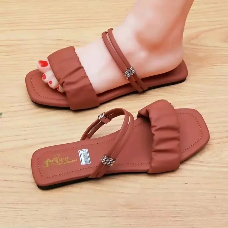sandal tplek wnita mdel manik solp tali bhan sntetiss 1