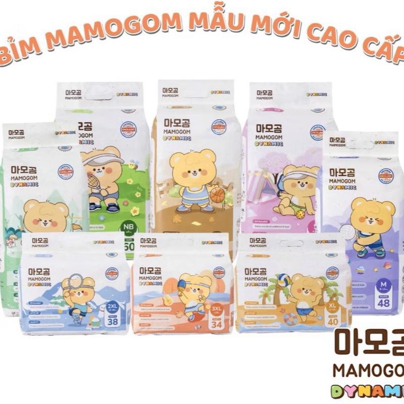 Thùng 4 bịch bỉm Quần/Dán MAMOGOM Dynamic Chun 4 Chiều, K Vết Hằn, Chứng Nhận Dermatest, Khô Thoáng Cả Ngày