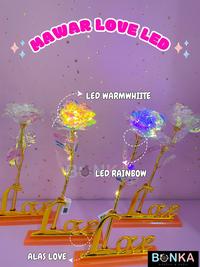 Gambar Lampu Hias Bunga Mawar LED Kado Romantis Hadiah Ultah Anniversary Dekorasi Kamar BONKA - Komplit LED Rainbow dari Bonekahandmadesukasuka Kota Surakarta 1 Tokopedia