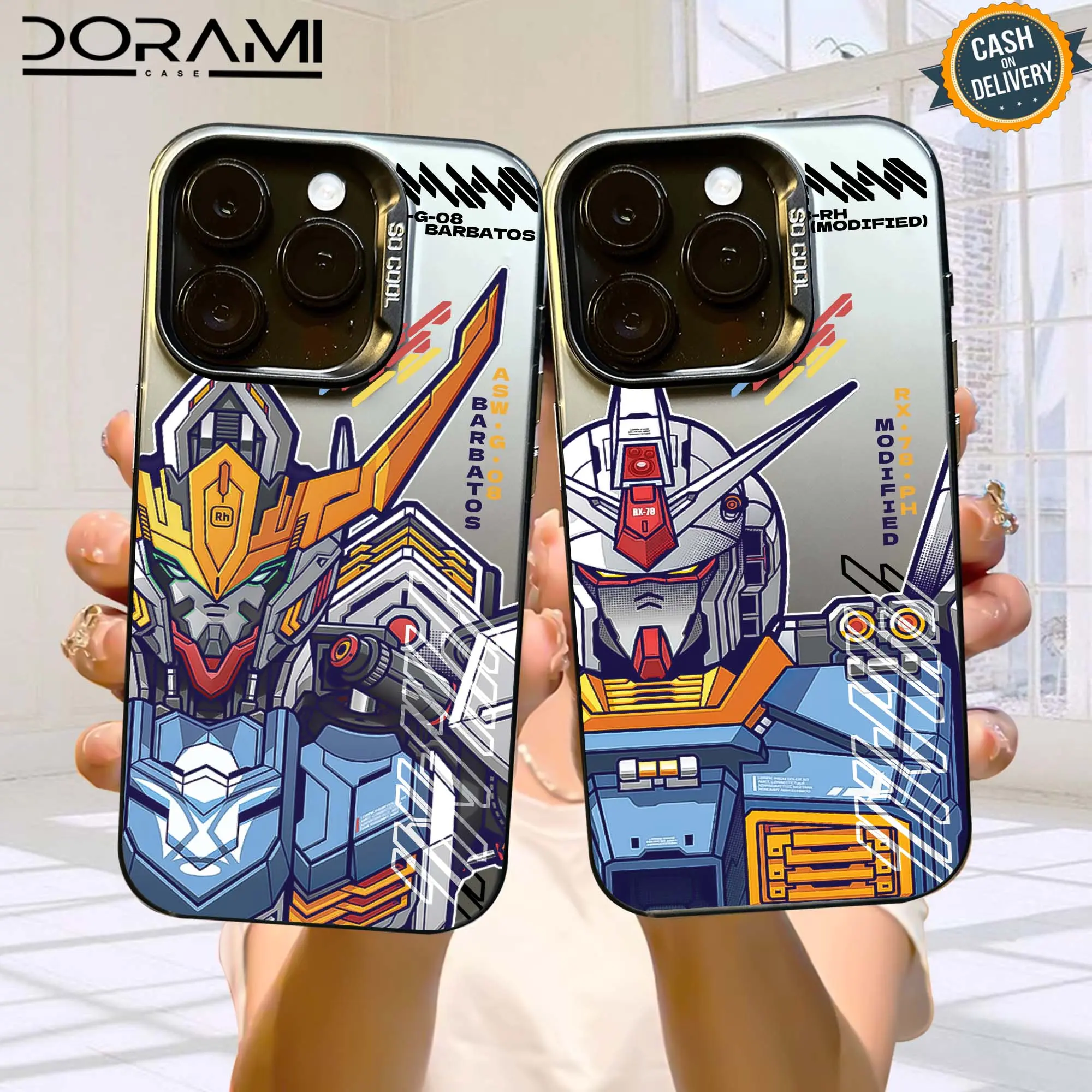CASE ALL TYPE HP MOTIF GUNDAM SO COOL HYBRID IMD PLATE HOLOGRAM PREMIUM MATE