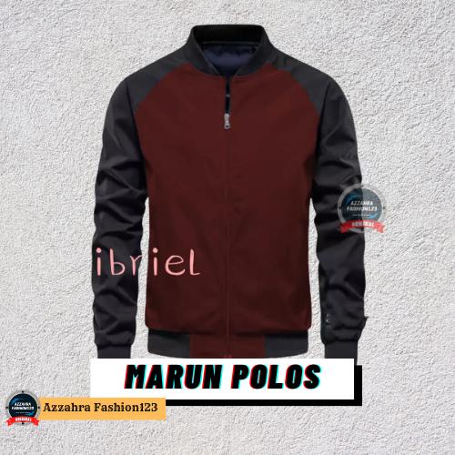 Product Introduction of JAKET Zipper KATUN FLACEE  KOMBINASI KERAH PENDEK MURAH Tebal Distro Casual Bomber Keren Fleece Hitam 4