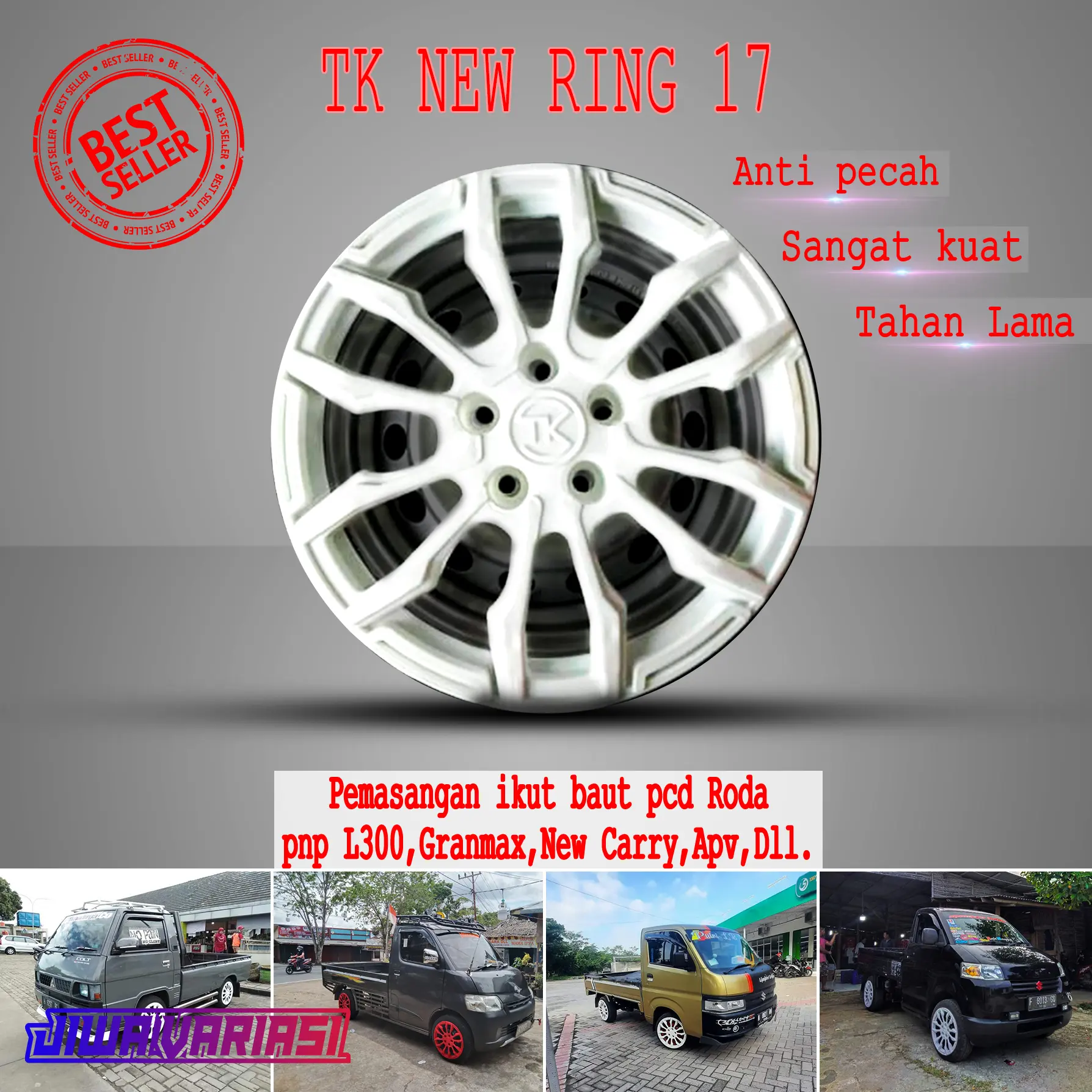 WILDOP TK NEW RING 17 ORI HARGA 4 BIJI