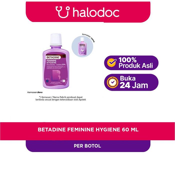 Gambar Betadine Feminine Hygiene 60 ml dari Apotek Halomedika Bungur Malang Kota Malang Tokopedia