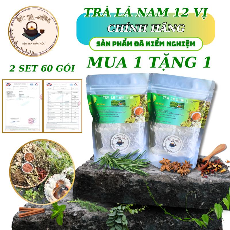 Mộc Trà Đường - Trà Lá Nam 12 Vị Mua 1 Tặng 1 Đã Được Kiểm Nghiệm Thành Phần Gạo Lứt Huyết Rồng Lá Sen Xạ Đen Táo Mèo Giảo Cổ Lam Hoa Nhài Thảo Dược Tea Chè
