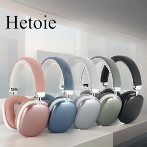 Hetoie ワイヤレスヘッドホン ノイズキャンセリング オーバーイヤー マイク付き、iOS/Android/Windows対応、折りたたみ可能、旅行・オフィス向け、メンズ・レディース向けギフト・プレゼント向け