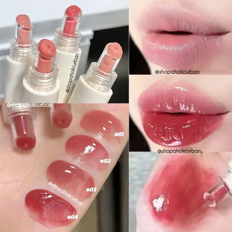 KEKE MOOD Jelly Lip Gloss Jelly Lip Balm Water Lipgloss Mirror Lipgloss Glossy Lip Goss Jelly Lipstick Lip Jelly Lipgloss Lip Plumper Moisturizing Lip Balm Bibir Kering Lipstick Cair Glossy Watery Lipstik 0