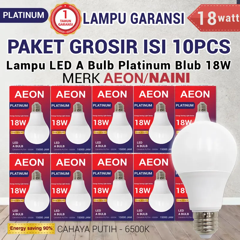COD Paket Usaha Grosir 10pcs Bergaransi Lampu LED Bohlam Platinum Blub 5w 7w 9w 12w 18w 21w 25w Putih umur 15000jam COD lampu  led bola  lampu rumah lampu  led  5  watt lampu  5  watt  10pcs 6