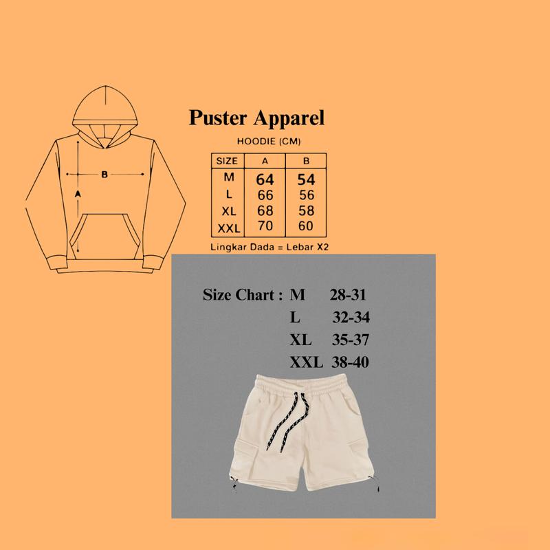 Product Introduction of Oneset Hoodie Celana Pendek Pria Wanita Distro Stelan Sweater Celana Cargo Bahan Flece Brend Puster Apparel Size M L XL XXL Dewasa Hitam Setelan Polos Unisex Katun Crewneck 0